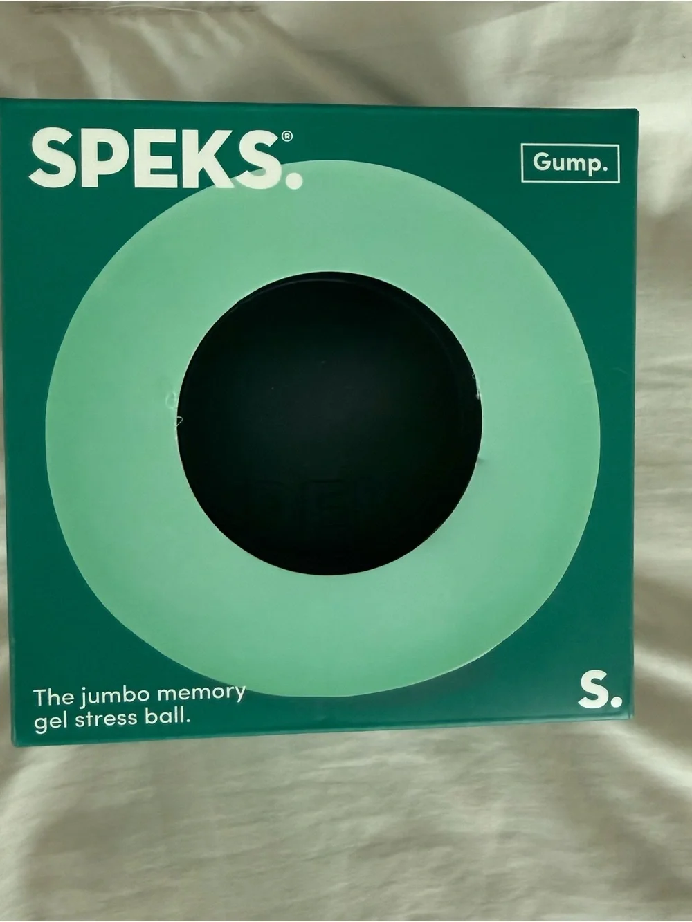 SPEKS Jumbo Memory Gel Stress Ball - Sea‎ Glass